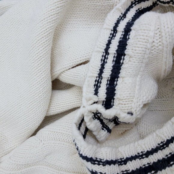 Gap Kids 100% Cotton Cable Knit Pullover Fisherman Sweater XS Youth Age 3-4 - Picture 5 of 7